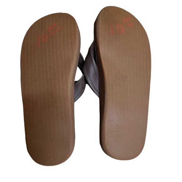 VINEYARD VINES Contoured Leather Flip Flops - Picture 7 of 7